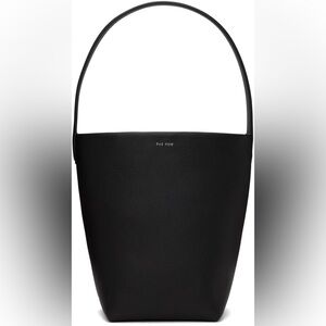THE ROW N/S Park Black Tote Nubuck Leather - Medium Tote Bag